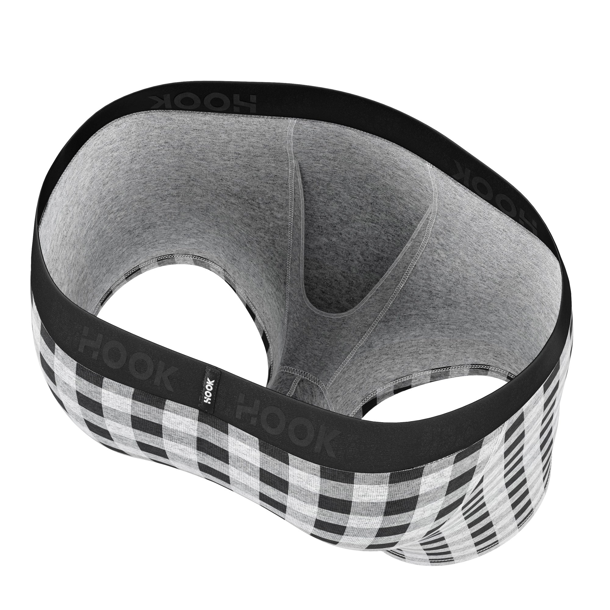 Boxer Hook Underwear Feel gris et rouge